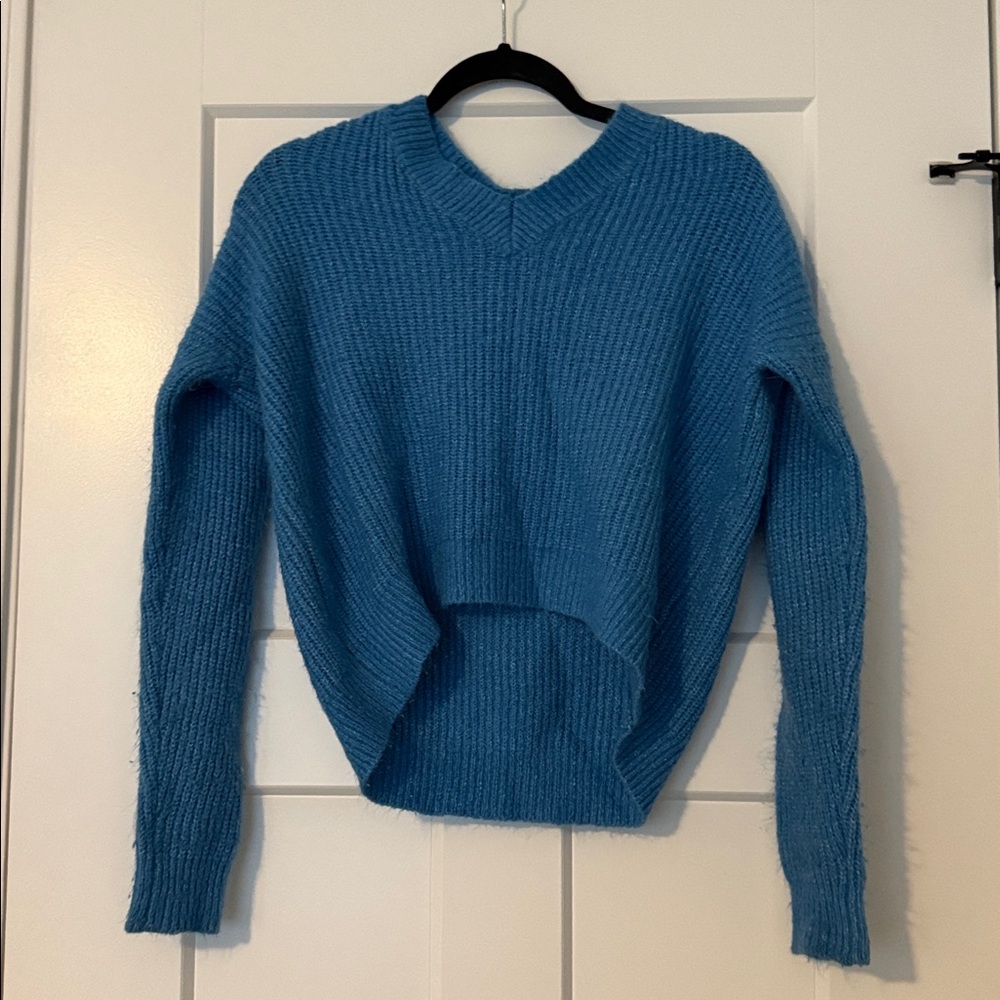 Blue V-Neck Sweater